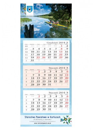 Kalendarz trójdzielny ( 310 x 780 mm ) 